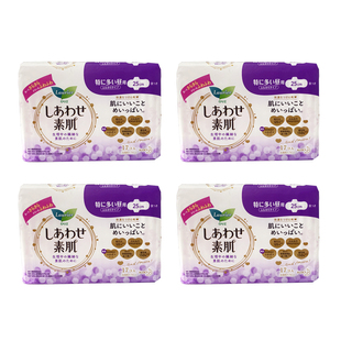 日本本土花王乐而雅卫生巾日用亲肤绵柔F系列无荧光剂25cm17片4包