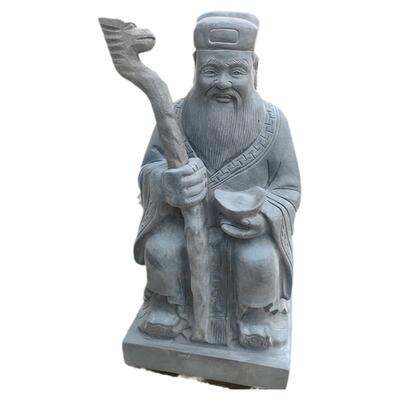 土地公婆神像石雕天然青石庙