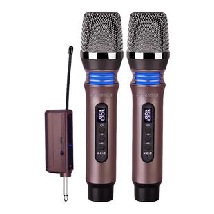 山水K6无线话筒麦克风一拖二专业唱歌通用高端家用户外k歌万用能