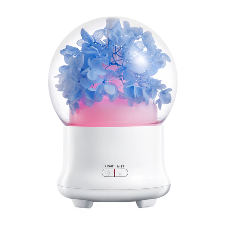 情人永生花加湿器香薰机夜灯送精加湿器