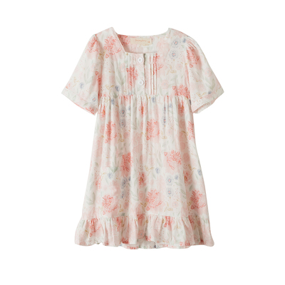 女童夏季可爱郁金香公主风睡裙