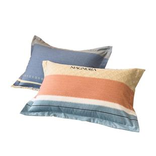 加厚全棉磨毛枕套一对装秋冬纯棉单人枕芯内胆罩48x74cm学生枕单