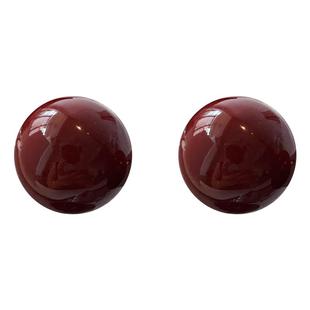 安可拉红耳环轻奢高级感气质复古珐琅耳饰2024新款爆款小香风耳钉