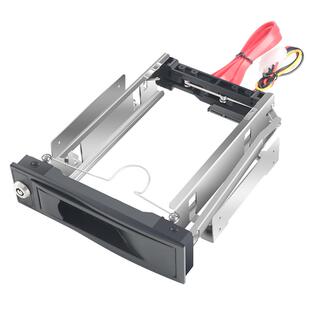 麦沃5.25寸光驱位免工具抽取托架3.5寸热插拔硬盘盒内置读取架