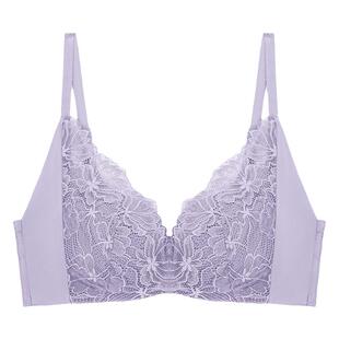 Bonny/博尼云感棉内衣女士无钢圈聚拢文胸夏季薄款收副乳胸罩