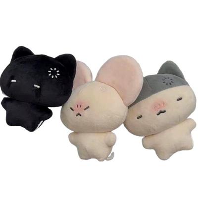 气哭啦超萌加载小猫挂件可爱毛绒公仔钥匙扣包包挂配饰礼物原创设