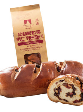秋林蔓越莓果仁列巴400g