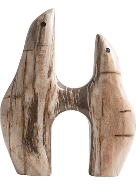 木化石北欧桌面海豚摆件家居客厅