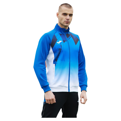 joma足球长袖拉链外套男士立领