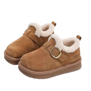 雪地靴女童儿童雪地棉2025新款冬季鞋子大童棉鞋加绒加厚冬鞋爆款