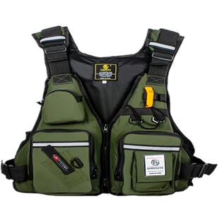 路亚钓鱼海钓浮力马甲背心户外游泳衣可调节透气便携式轻薄救生衣