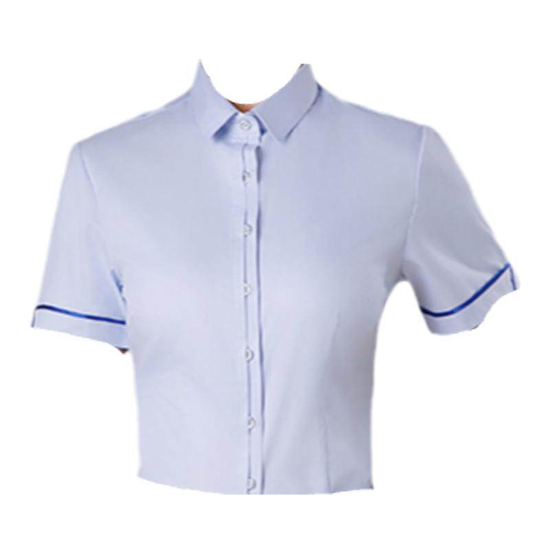 新款电信工作服女衬衣