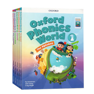 原版牛津自然拼读教材全套Oxford Phonics World 1/2/3/4/5 级 opw教材练习册启蒙读物全套小学少儿发音阅读绘本音频
