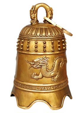 铜双龙龙钟二龙九龙龙凤铜铃铛