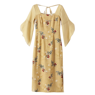 麓津自制《梅花入梦香》旗袍新中式年轻少女款改良款连衣裙