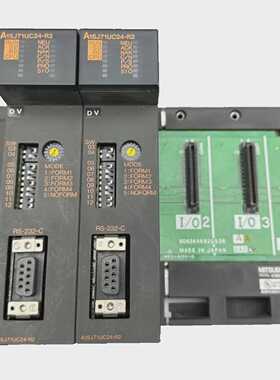 MITSUBIHI RS-232-C UNIT A1SJ71UC24-R2 X2pc  BASE unit A1S55B
