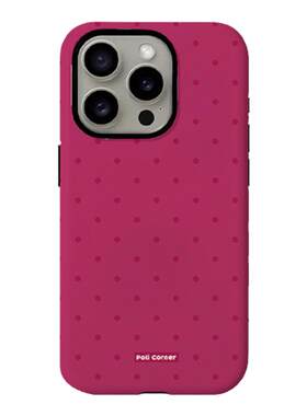 新款芭比粉波点iPhone17PM手机壳