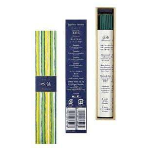 日本香堂吉祥如意线香檀香室内持久沉香熏香桂花安神安眠净化40支