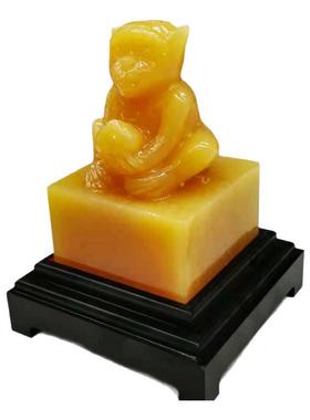 生肖猴子印章本命年招财风水摆件