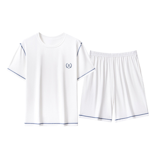 【纯棉】青少年男士睡衣夏季10A抑菌短袖短裤家居服套装可外穿