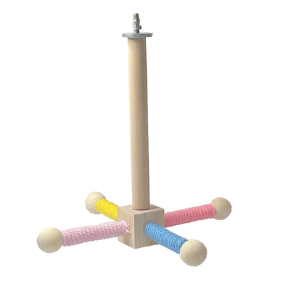 鹦鹉旋转风车玩具站杆小鸟牡丹虎皮啃咬磨牙空中玩具鸟笼装饰用品