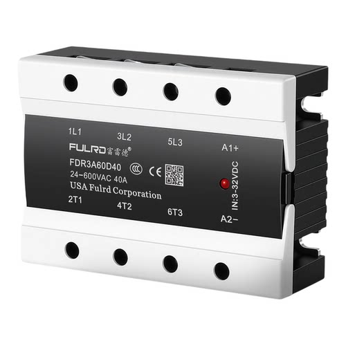富雷德三相固态继电器FDR3A60D40直流DC24V控380V交流电SSR3-25DA