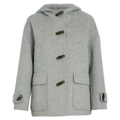 QS秸熙纯色双面呢大衣