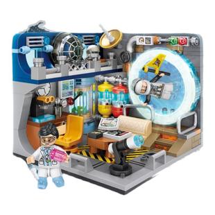 loz小颗粒积木拼装益智玩具街景科幻多元宇宙时空旅行男孩礼物