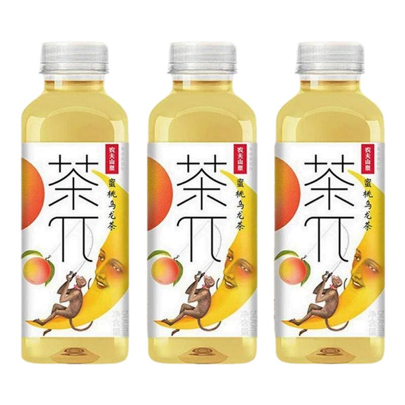 农夫山泉茶派茶兀500ml*5瓶蜜桃乌龙茶派饮料果汁整箱15瓶特价批