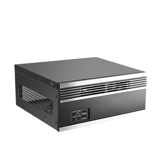 迷你itx机箱超小铝合金面板紧凑型便携式工控电脑主机壁挂式桌面