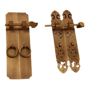 中式家装衣柜门铜拉手古典书柜全铜把手复古纯铜拉手明清家具把手