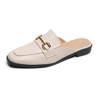 包头半拖鞋女外穿2026年夏季新款懒人凉拖半托单鞋大码女鞋41到43