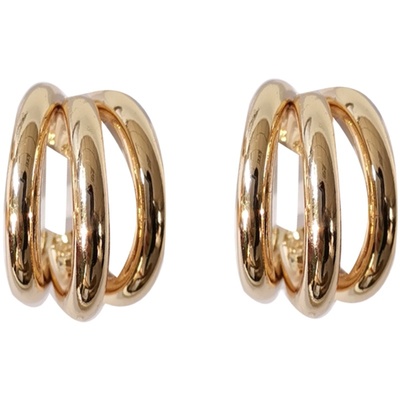 银针c字简约风金属质感网红耳圈