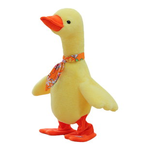 正版复读鸭会走路学舌说话的鸭子婴儿玩具儿童宝宝安抚小黄鸭玩偶
