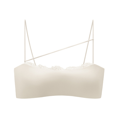 A-D杯防走光蕾丝边绑带两穿抹胸