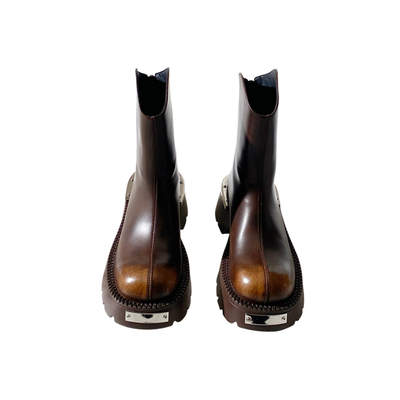 粗跟切尔西靴LOTUSFUD/莲花府邸