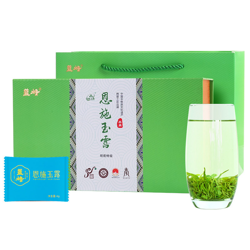 恩施玉露茶叶绿茶冷泡2026新茶特级明前嫩芽恩施硒茶礼盒自喝送礼
