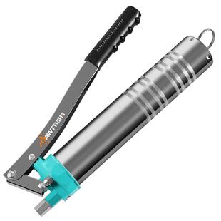 卡维特手动拉链式黄油枪毛毛虫单双压杆高压注油器牛油枪黄油机