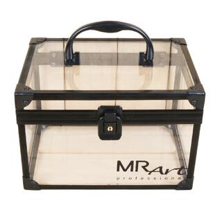 手提带锁专业便携大容量家用功能旅行防尘塑料小收纳盒化妆箱包