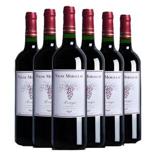建发酒业 法国原瓶进口红酒正品莫堡干红葡萄酒整箱6支装