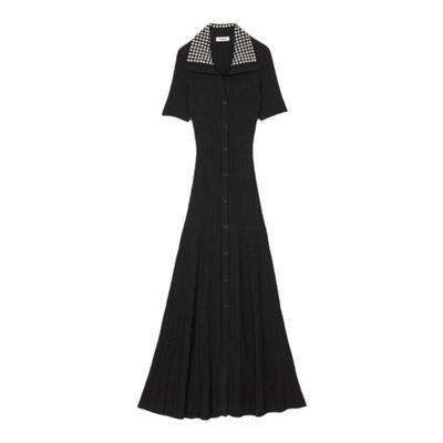 SANDRO女装优雅仿珠饰针织连衣裙