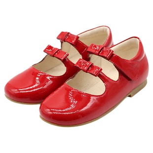 little winkaa女鞋公主鞋儿童鞋子双蝴蝶结小皮鞋宝宝玛丽珍鞋子
