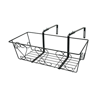 阳台栏杆壁挂花架挂架花槽园艺种菜架圆钩子可调节悬挂式花架包邮