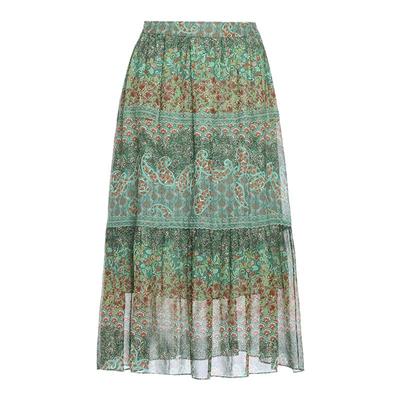 【专利款】乔万尼夏季真丝半身裙桑蚕丝法式a字裙EM2D817