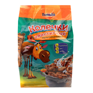 巧克力圈谷物球白俄罗斯进口维奇卡玉米麦片冲泡免煮健身代餐食品