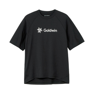 现货 Goldwin WF Dry Tee 25SS 印花Logo速干透气华夫格短袖T恤潮