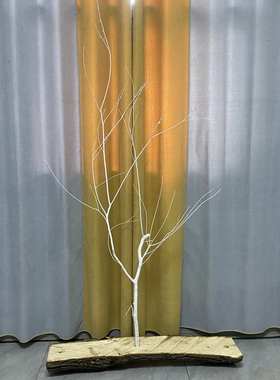 干树枝干枝干树枯树装饰树摆件树杆仿真树枝假白色树枝道具装饰树
