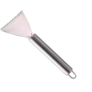 304不锈钢加厚去鱼鳞刨鳞挖腮两用刮鱼鳞神器厨房去鱼鳞手动刮刀