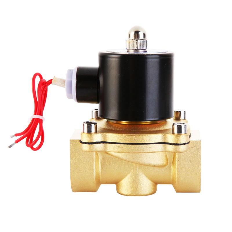 电磁阀常闭螺纹水阀AC220V节能模块DC24V DC12V 4分6分1寸气阀