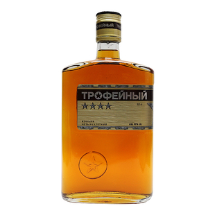 俄罗斯原瓶进口四星白兰地500ml洋酒调剂鸡尾酒聚会礼品酒